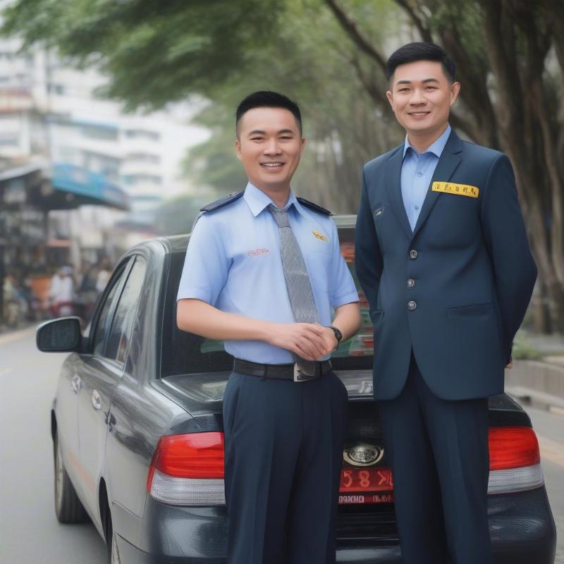 Đội ngũ tài xế Taxi Xanh SM Long Điền