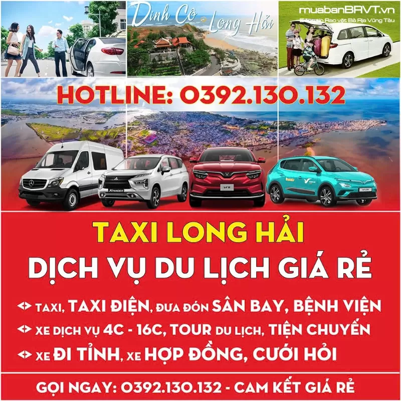 Xe taxi 7 chỗ chuyên phục vụ đường dài từ Phước Hải Phước Tỉnh