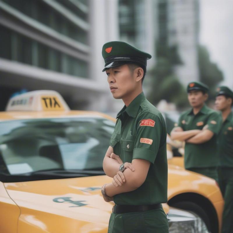 Đội ngũ tài xế Taxi Xanh SM Long Hải chuyên nghiệp